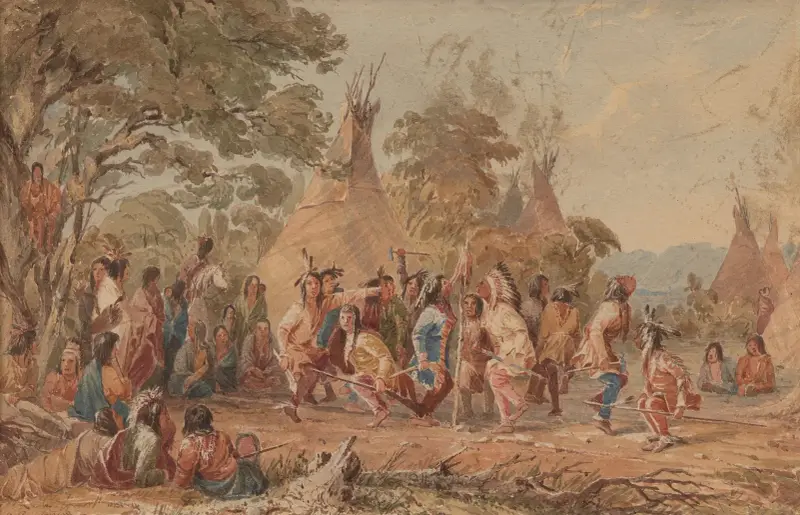 Dog Dance of the Dacotahs av Seth Eastman