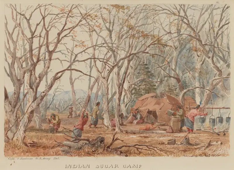 Indian Sugar Camp av Seth Eastman