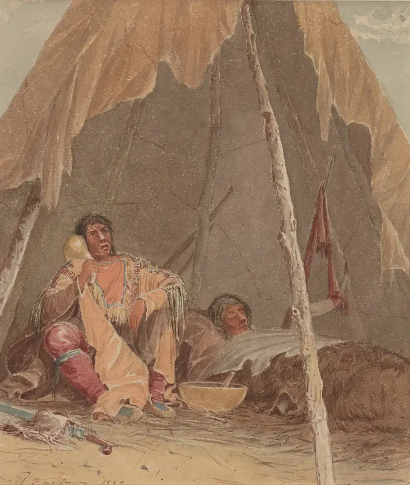 Medicine Man Curing a Patient av Seth Eastman
