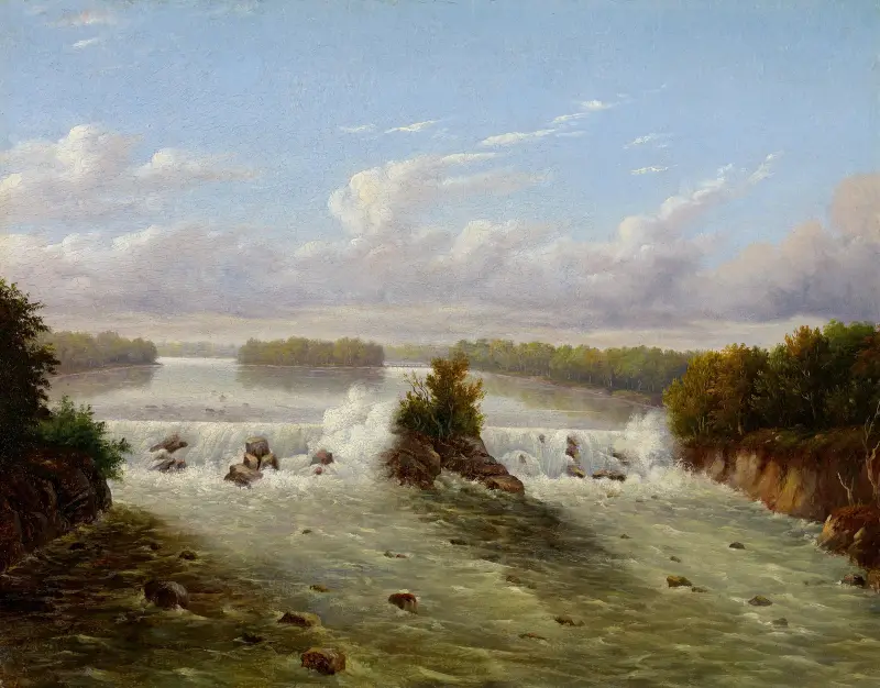 The Falls of St. Anthony av Seth Eastman