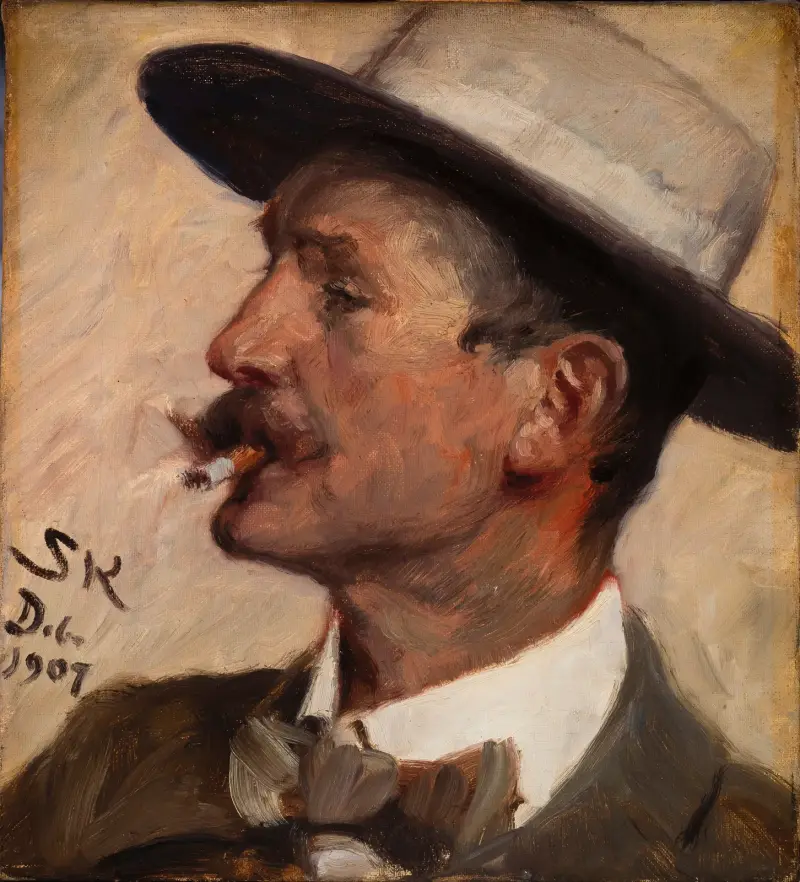 Hans Gyde Petersen, 1907 von Peder Severin Krøyer