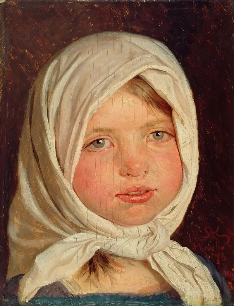 Little girl from Hornbæk av Peder Severin Krøyer