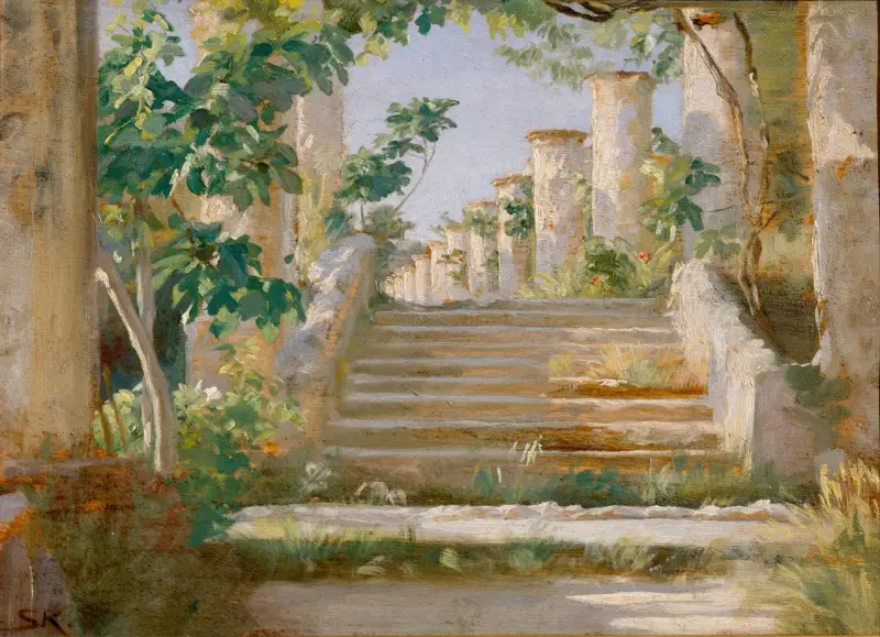 Loggia in Ravello av Peder Severin Krøyer