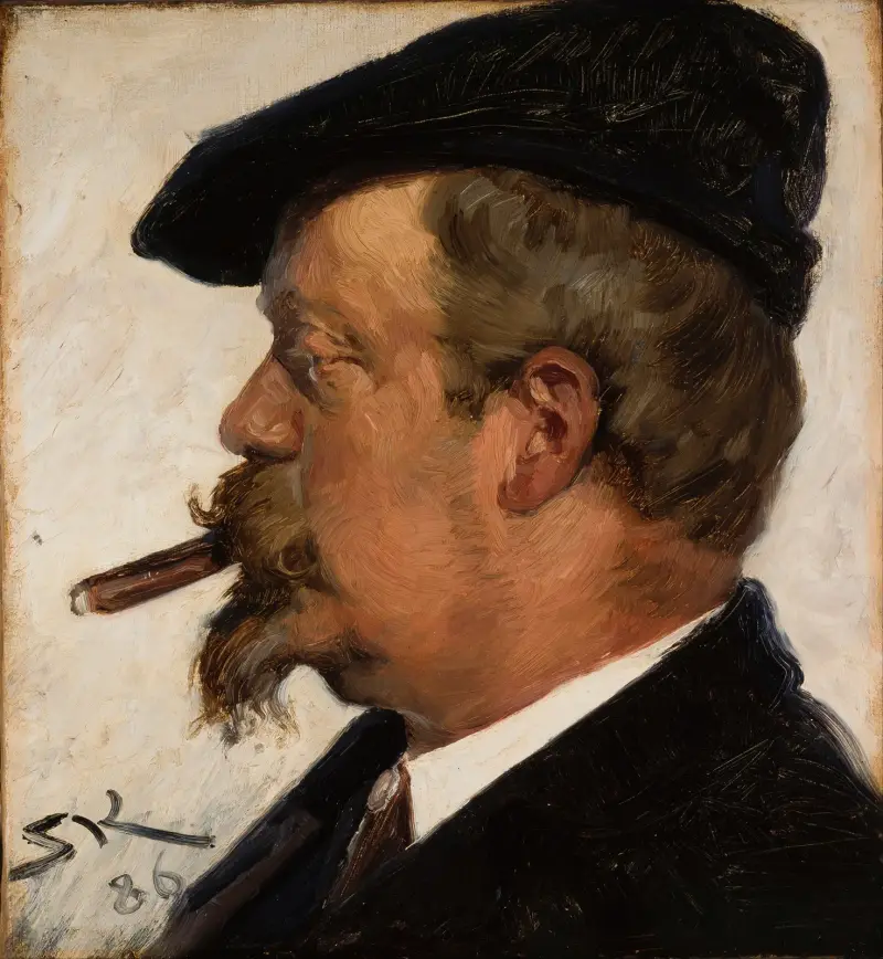 Portrait of Vilhelm Rosenstand av Peder Severin Krøyer