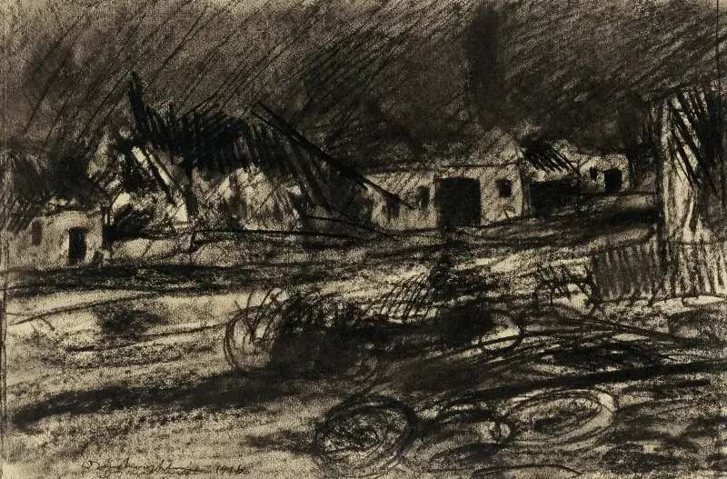 Ein Ambulanzposten von Donald Shaw MacLaughlan