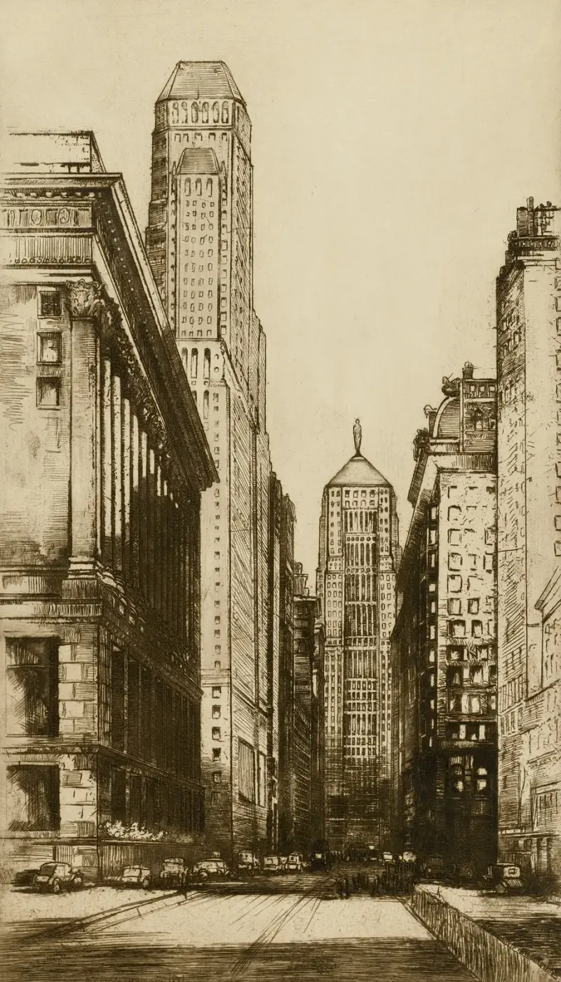 Chicago, the Heart of Chicago (Evening) av Donald Shaw MacLaughlan