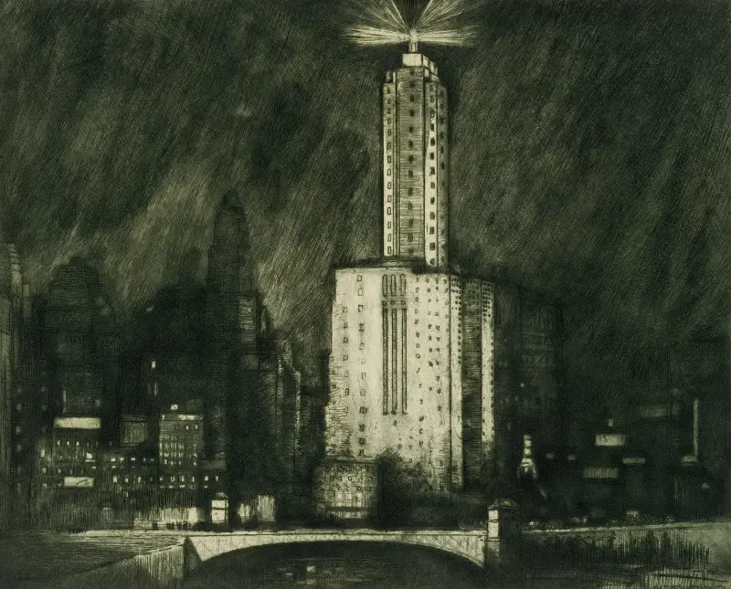 Chicago, the Wacker Drive av Donald Shaw MacLaughlan