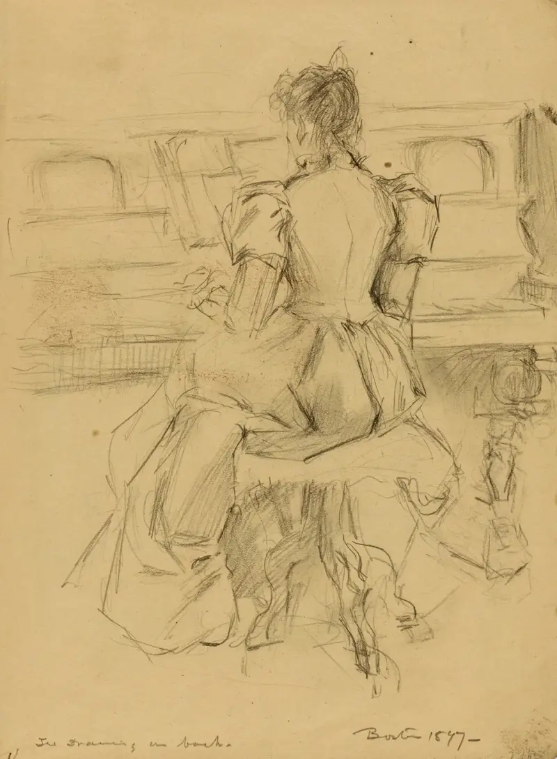 Ella vid pianot av Donald Shaw MacLaughlan