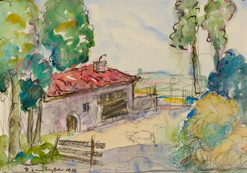 Gårdsplan, Albi av Donald Shaw MacLaughlan