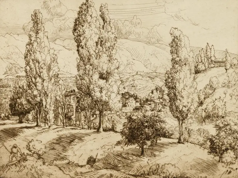 Fälten vid Asolo av Donald Shaw MacLaughlan