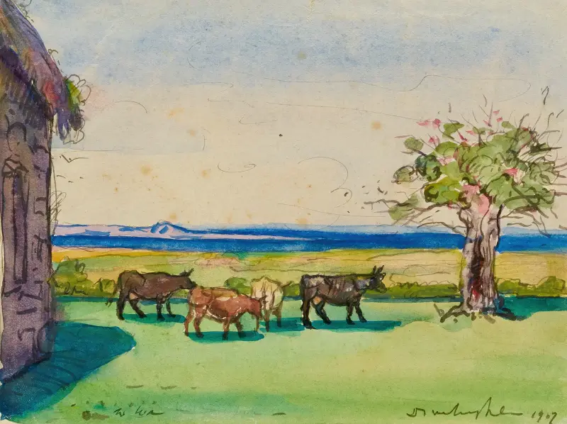 Landskap, Bretagne av Donald Shaw MacLaughlan