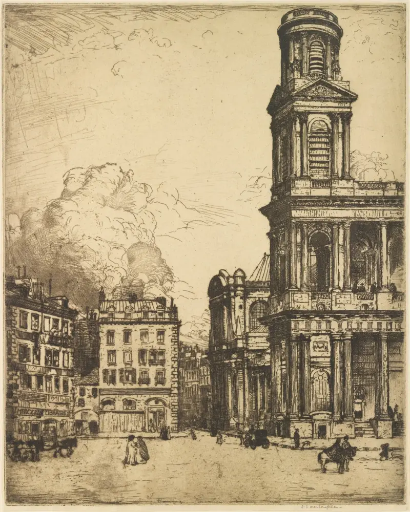 Saint Sulpice, Paris; La Grande Tour av Donald Shaw MacLaughlan