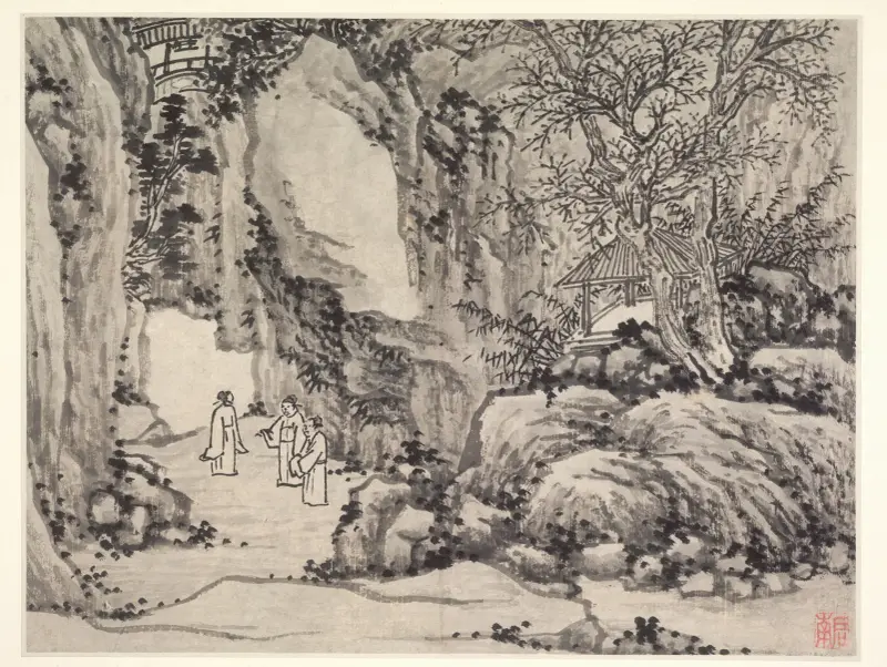 Die Schwerterquelle, Tiger Hill von Shen Zhou