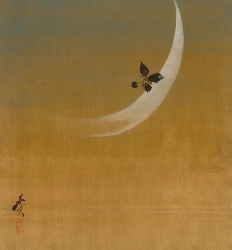 Měsíční srpek, Shibata Zeshin