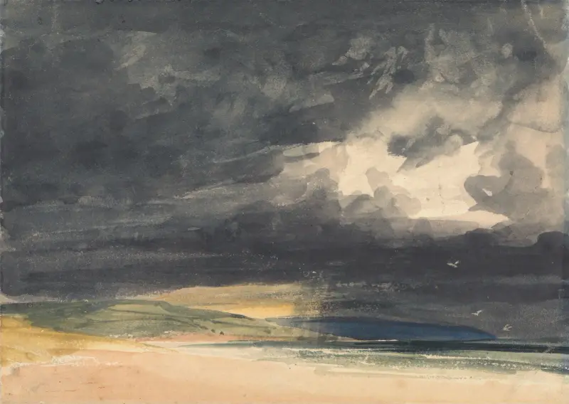 Storm på kusten av Thomas Shotter Boys
