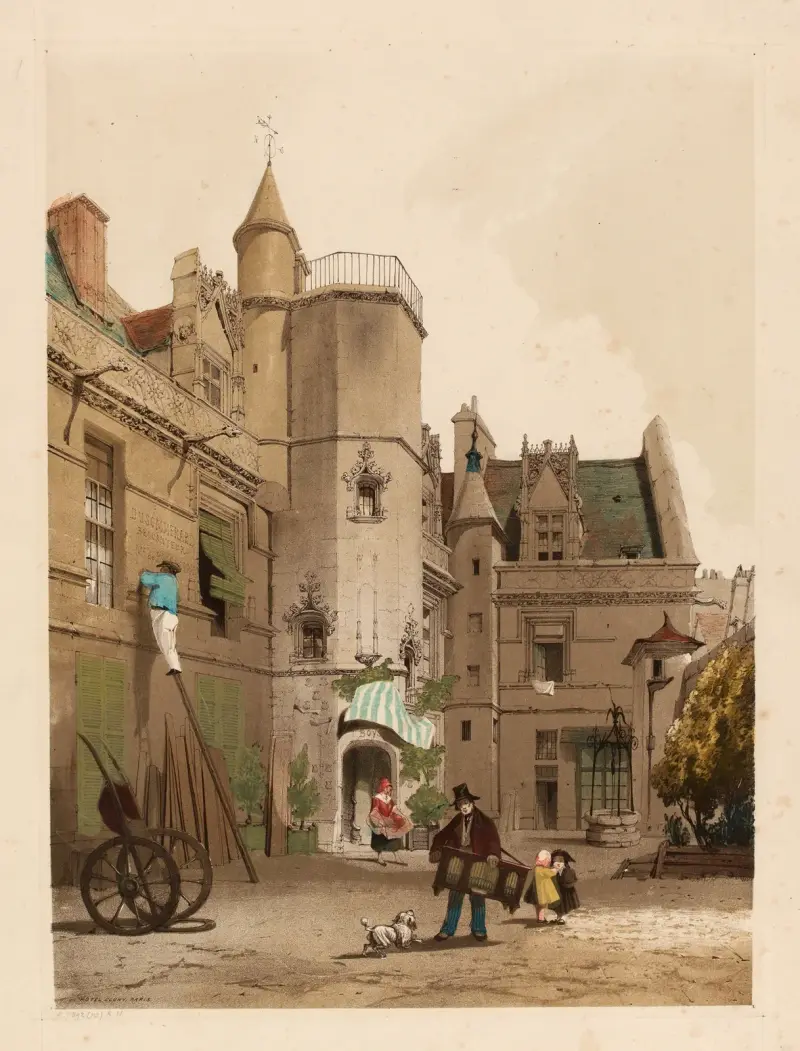 Hôtel Cluny, Paris. av Thomas Shotter Boys