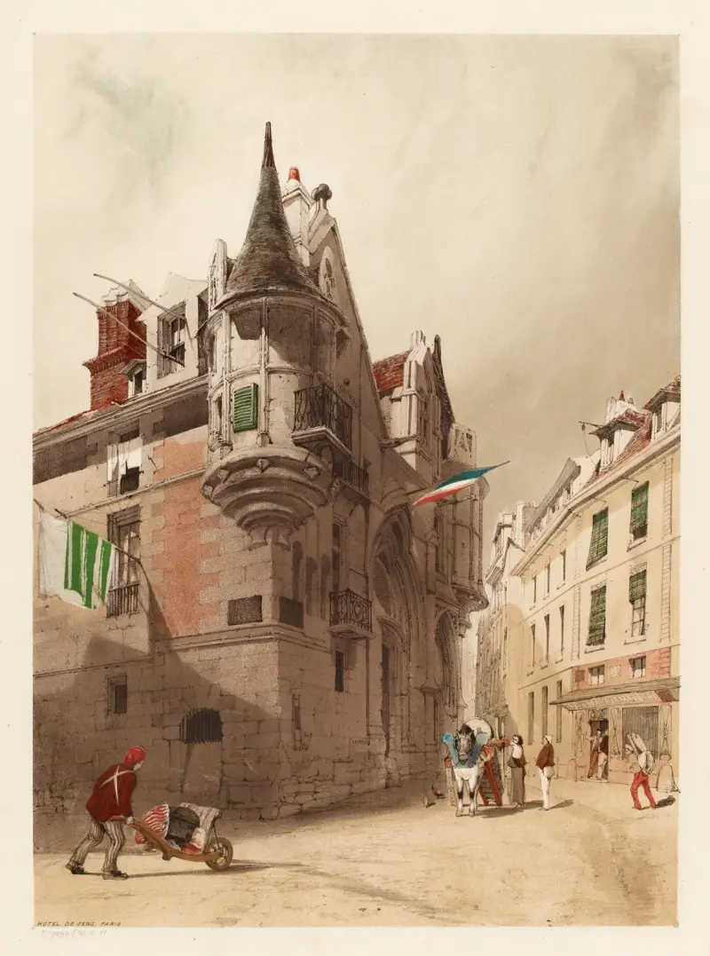 Hôtel de Sens, Paris av Thomas Shotter Boys