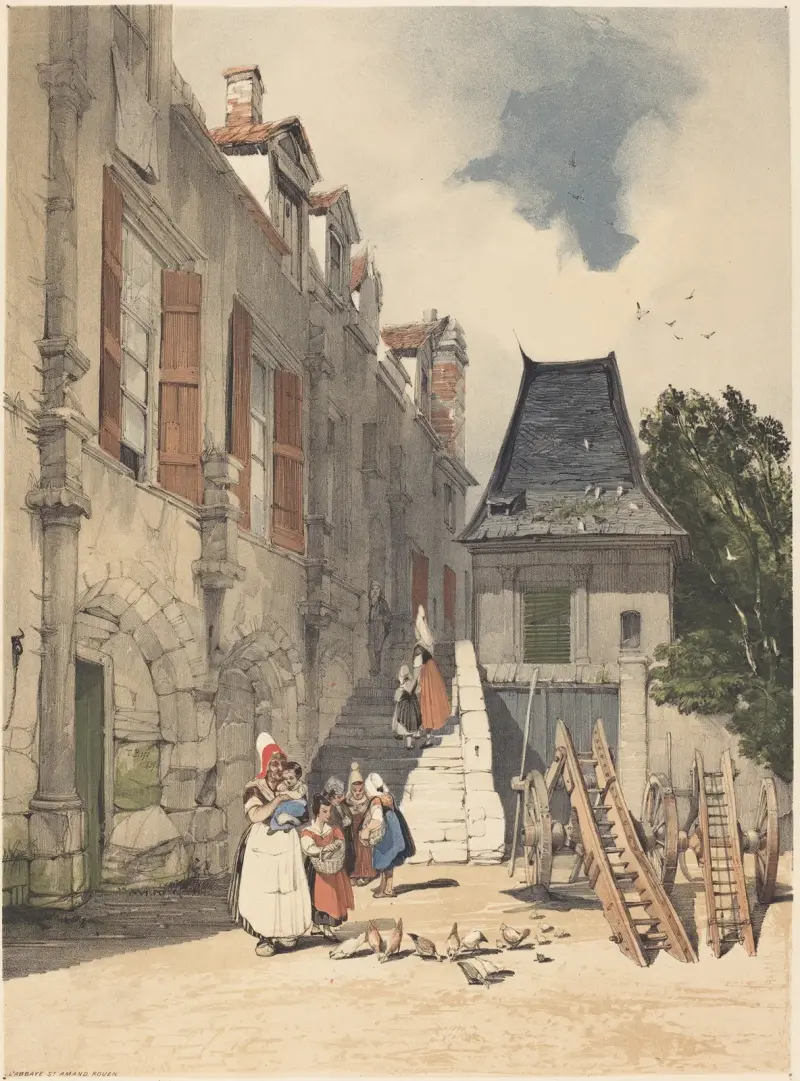L’Abbaye St. Amand, Rouen av Thomas Shotter Boys