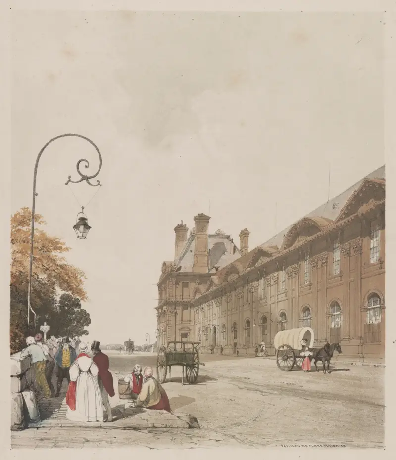 Pavillon de Flore, Tuileries, 1839 – nr 1 av Thomas Shotter Boys