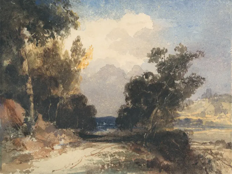 Utsikt nära Arundels slott av Thomas Shotter Boys