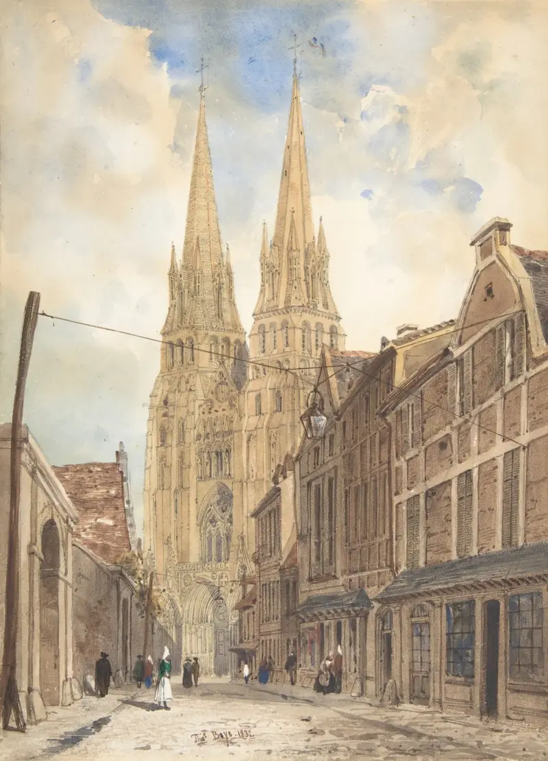 Vy över Bayeux av Thomas Shotter Boys