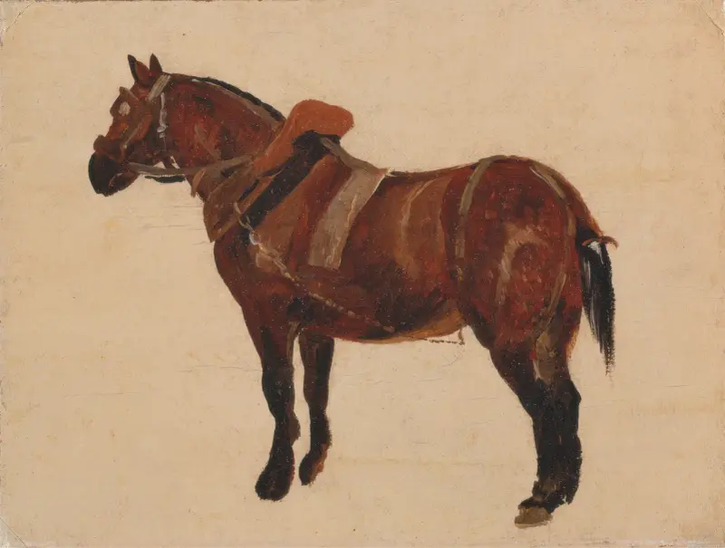 Study of a Working Horse av Thomas Sidney Cooper