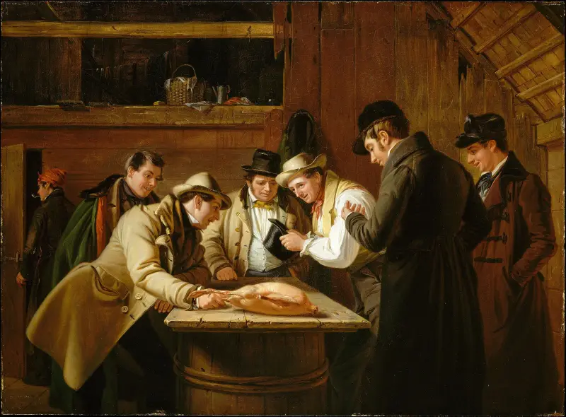 Die Verlosung (Auslosung der Gans) von William Sidney Mount