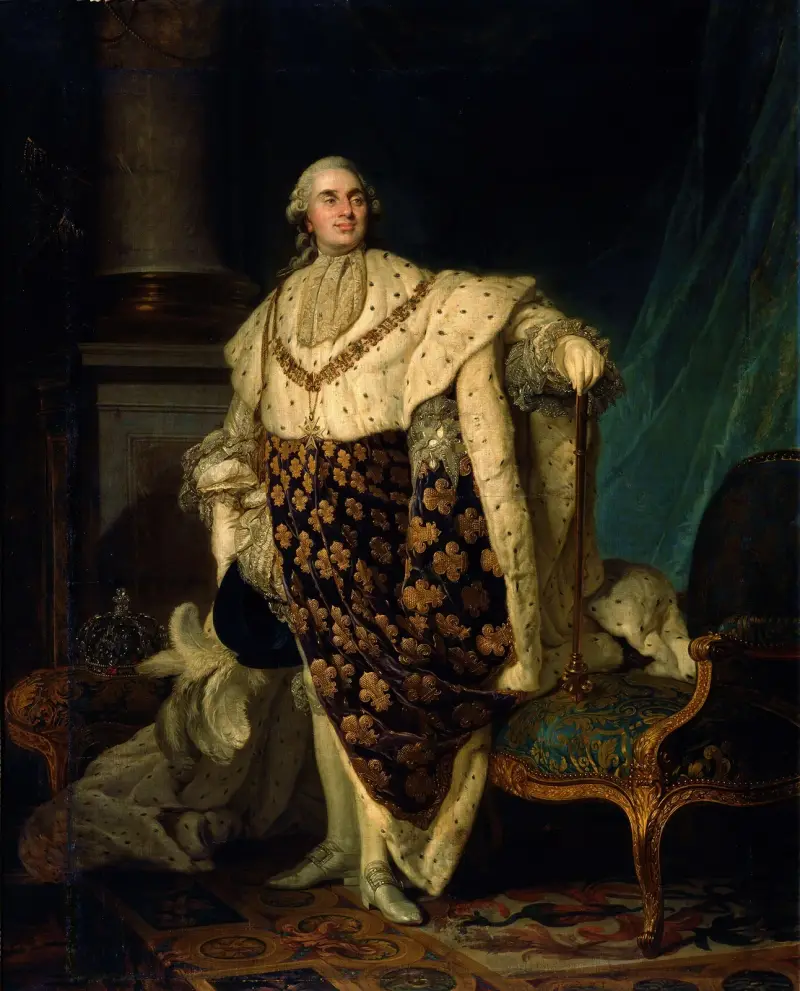 Louis XVI in Coronation Robes av Joseph Siffred Duplessis