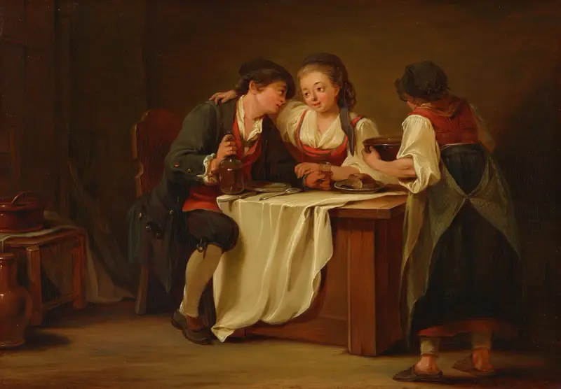 Genreszene, 1770 – nr 2 av Sigmund Freudenberger