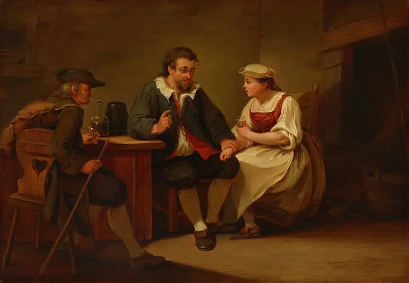 Genreszene, 1770 – nr 1 av Sigmund Freudenberger