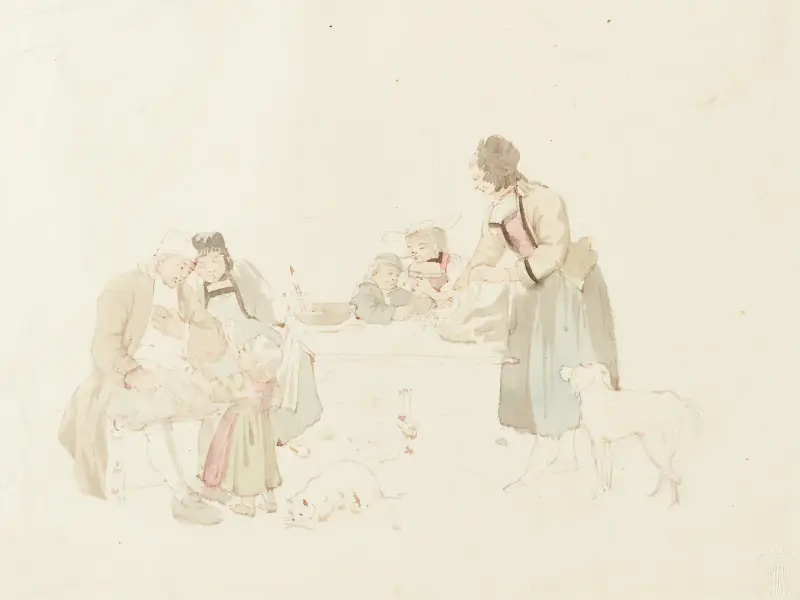 Die Rückkehr vom Markt, 1799 von Sigmund Freudenberger