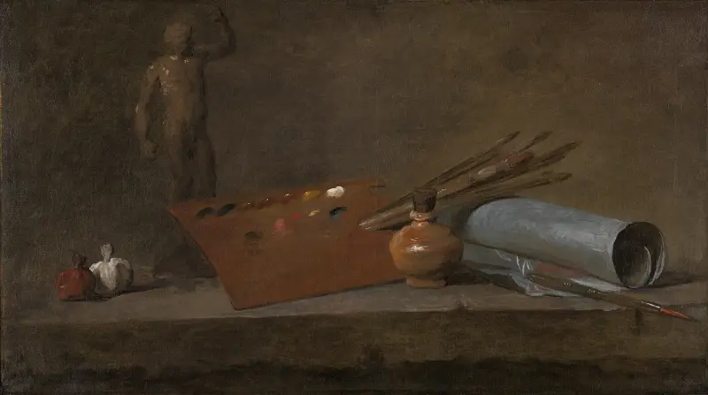 Attributes of the Painter av Jean Siméon Chardin