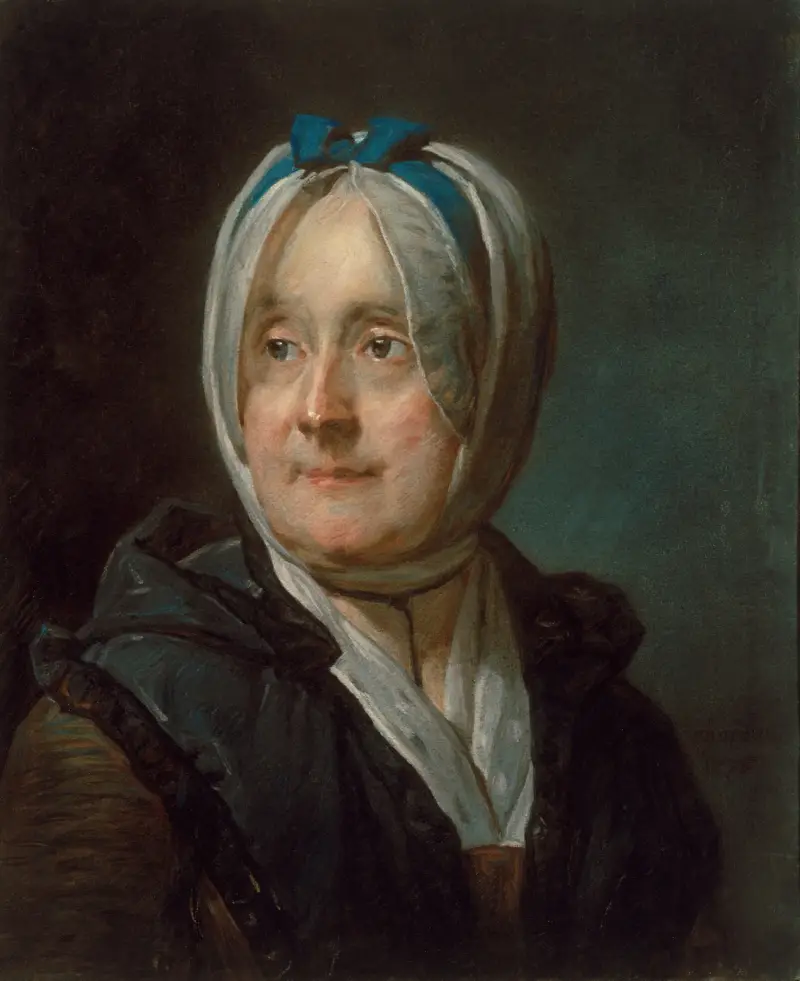 Porträtt av Madame Chardin av Jean Siméon Chardin