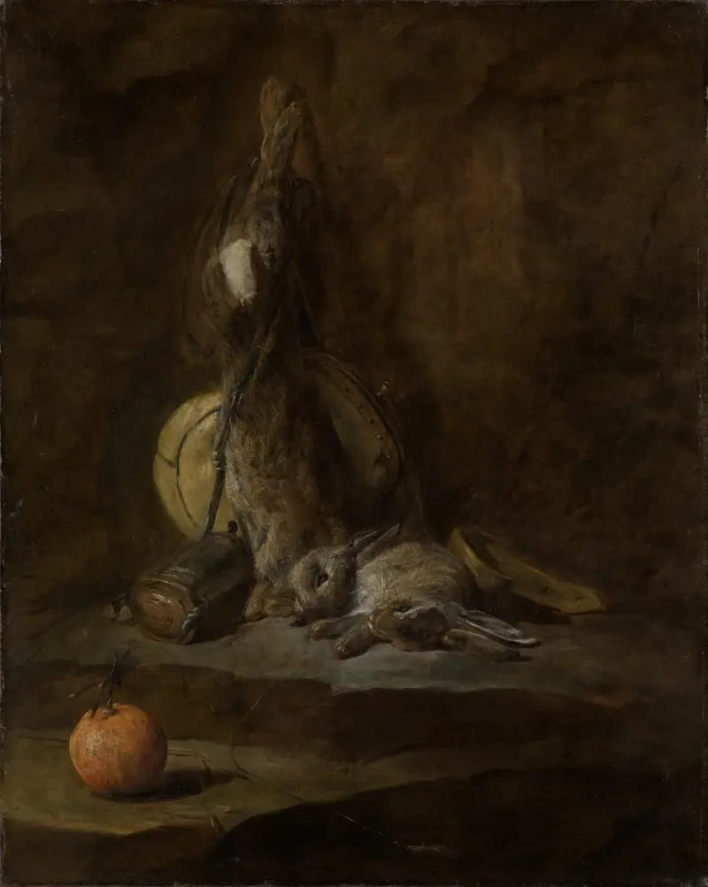 Still life with dead rabbit av Jean Siméon Chardin