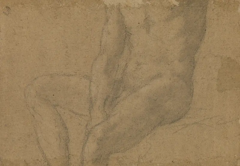 Studie av manlig nakenmodell av Jean Siméon Chardin