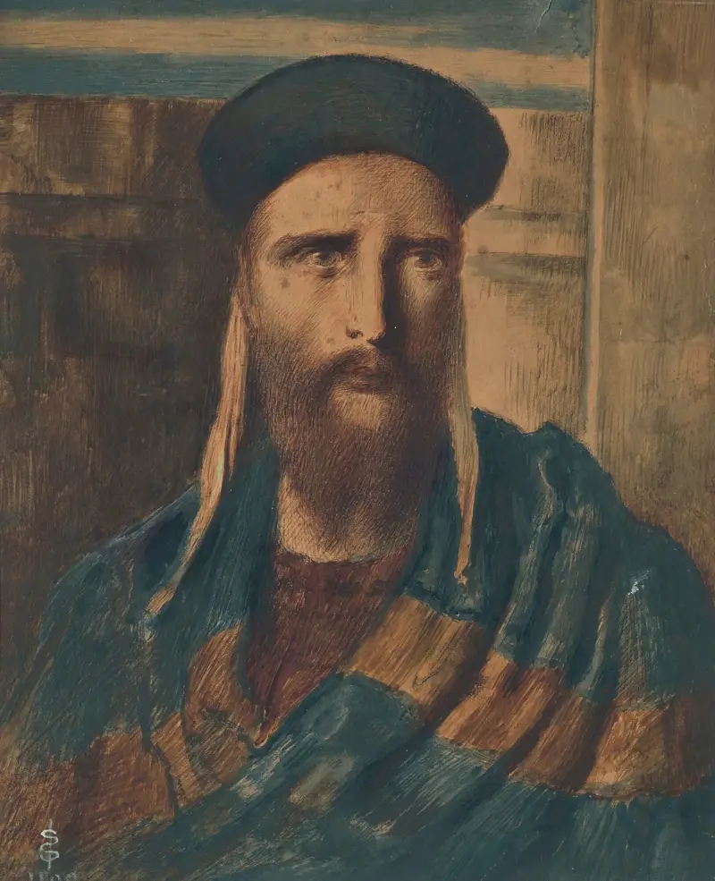 Ein religiöser Gelehrter von Simeon Solomon