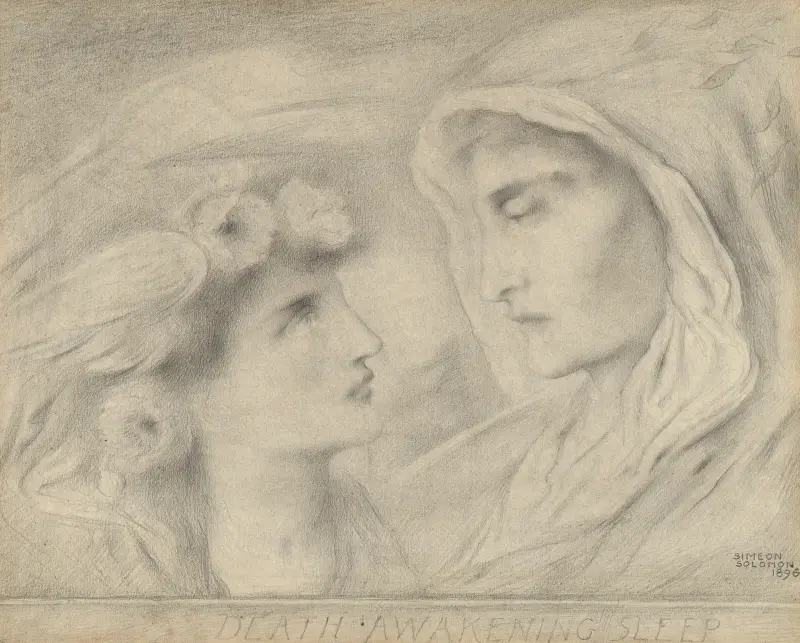 Döden väcker sömnen av Simeon Solomon