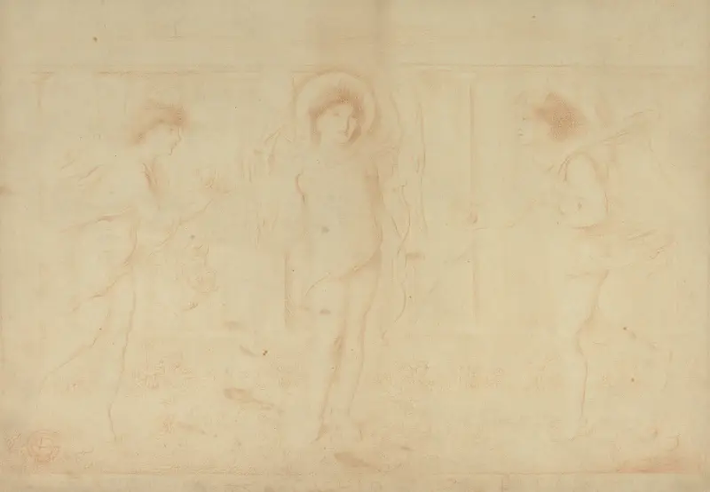 Fancy, Cupid and Pleasure av Simeon Solomon
