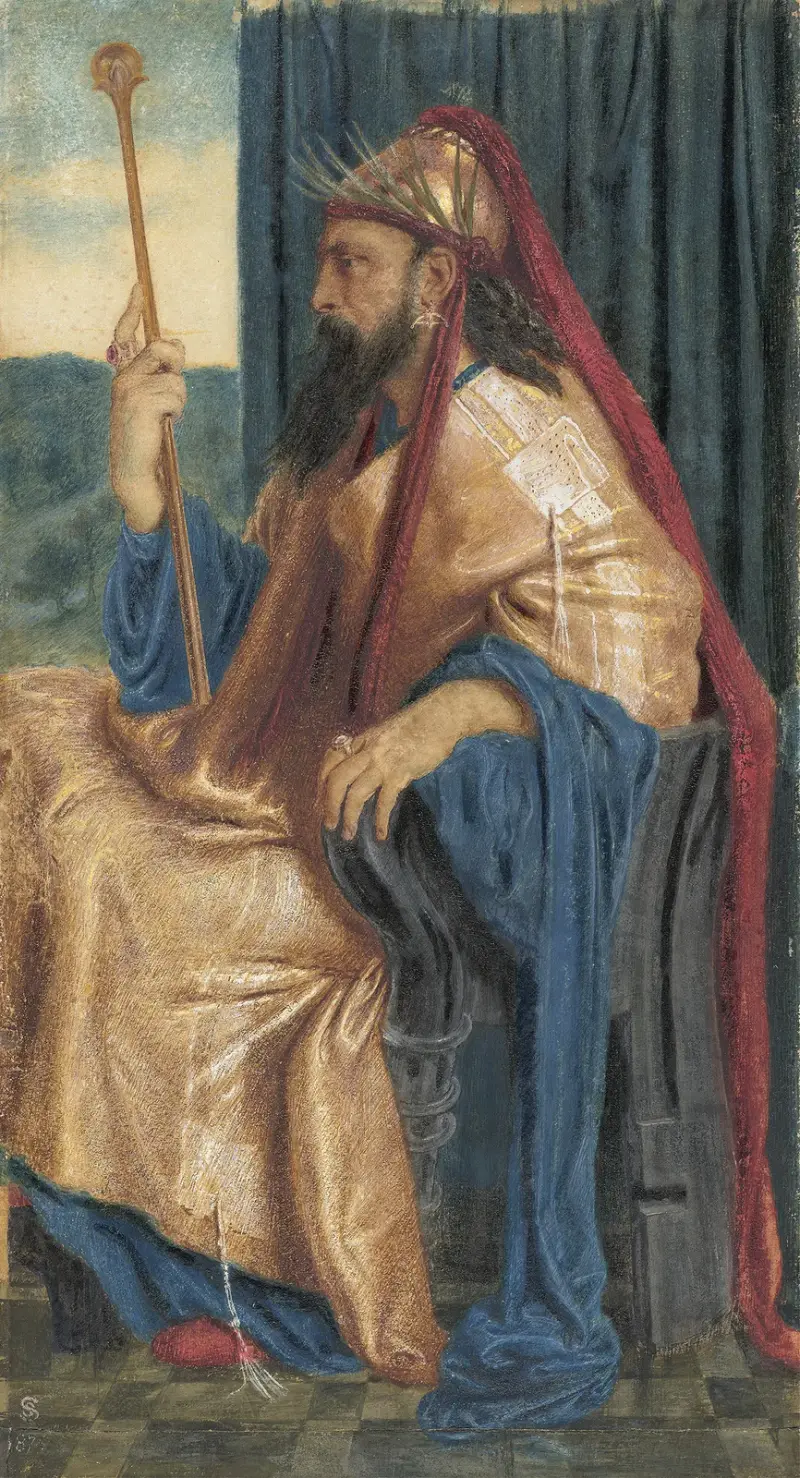 Kung Salomo av Simeon Solomon