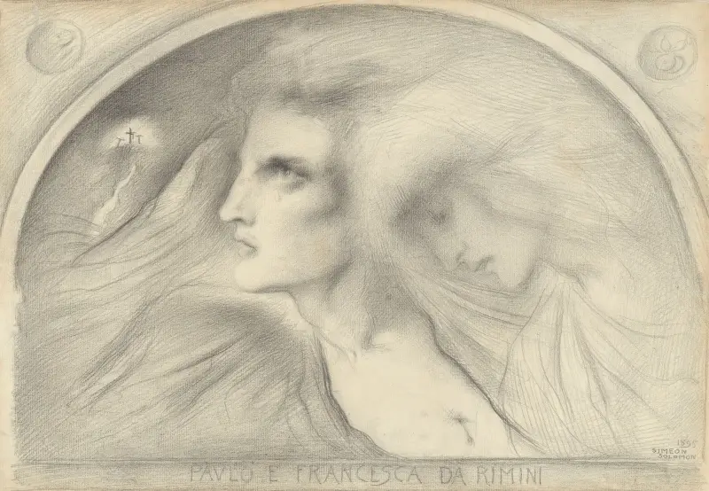 Paolo och Francesca da Rimini av Simeon Solomon