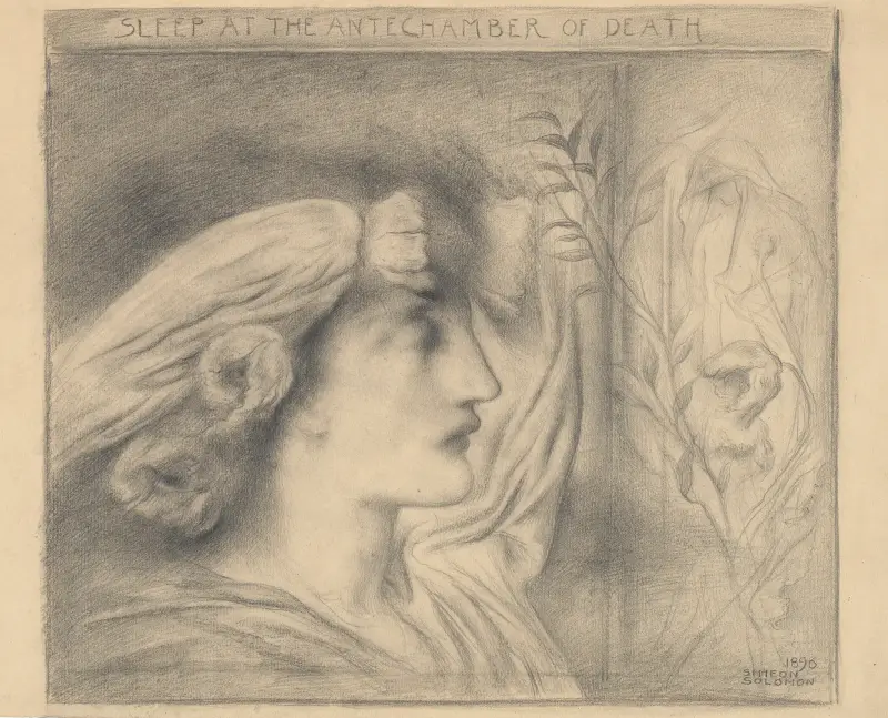 Sleep at the Antechamber of Death av Simeon Solomon