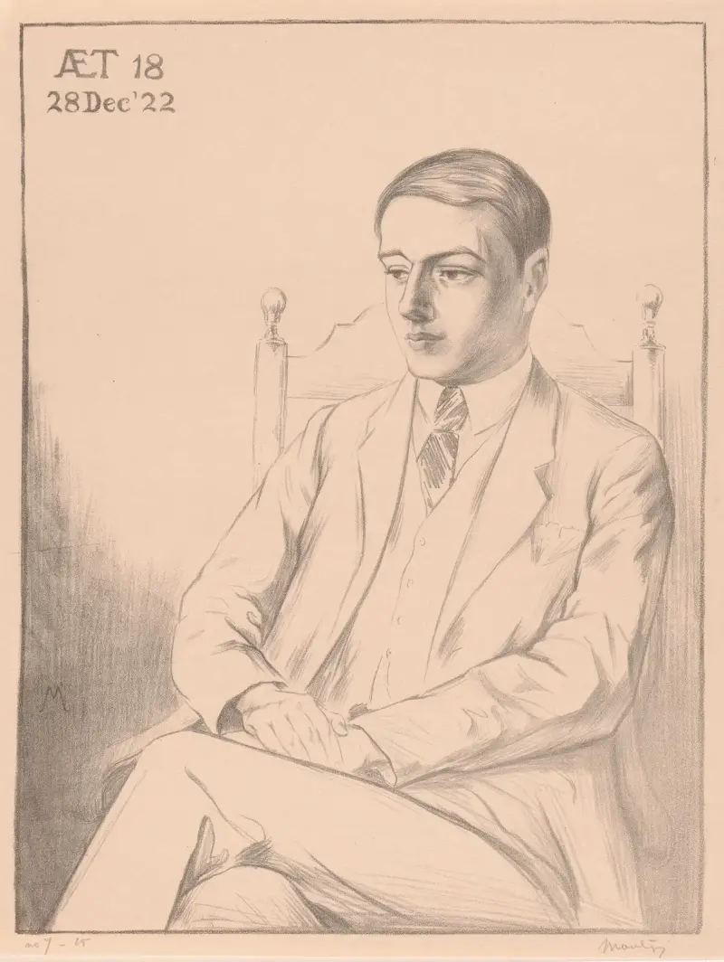 Portret van Eco Moulijn av Simon Moulijn