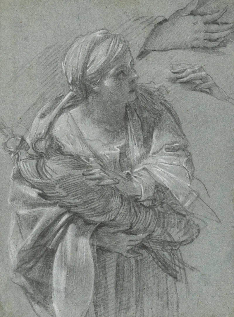 Kreusa bärande Trojas gudar av Simon Vouet