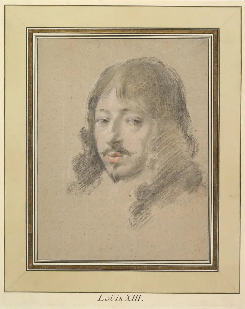 Portrait of Louis XIII av Simon Vouet