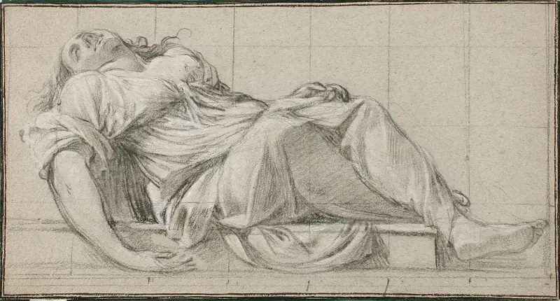 Leżąca modelka, Simon Vouet
