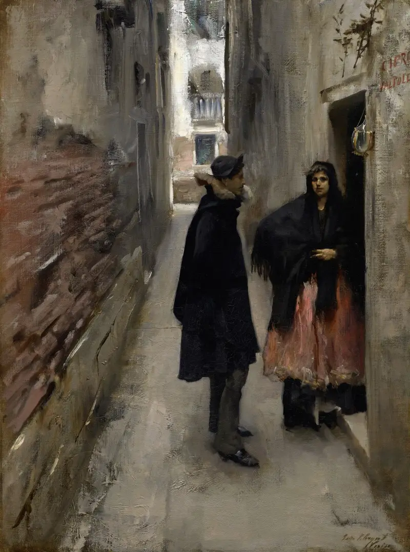 A Street In Venice av John Singer Sargent