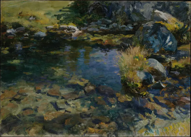 Alpská tůňka, John Singer Sargent