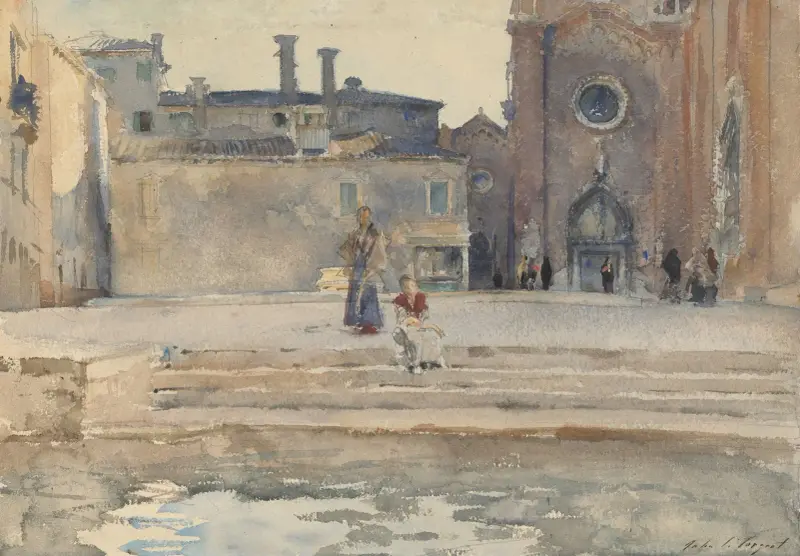 Campo dei Frari, Venice av John Singer Sargent