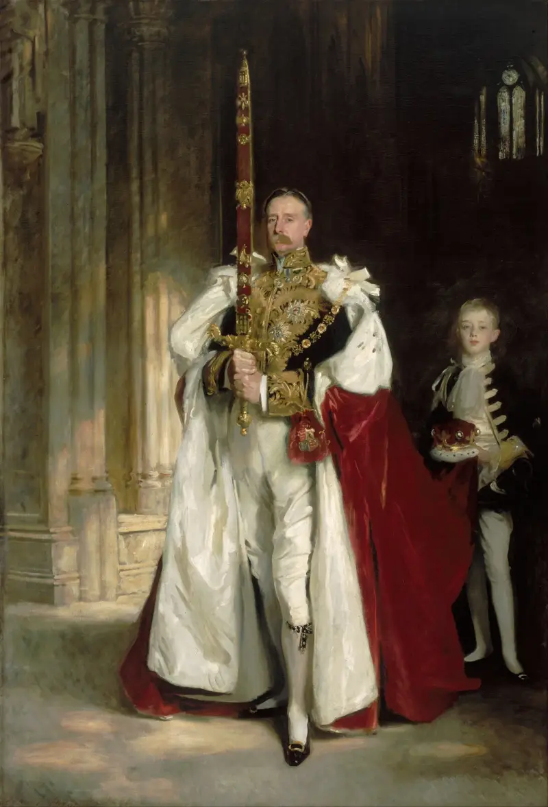 Charles Stewart, Sixth Marquess Of Londonderry, Carrying The Great Sword Of State At The Coronation … av John Singer Sargent
