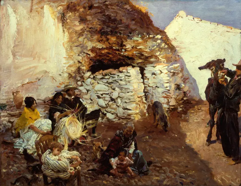 Cikánský tábor, John Singer Sargent